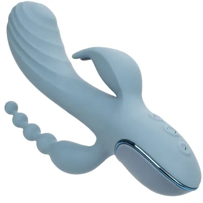 Triple Ecstasy Vibrator Grau | Calex