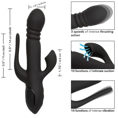 Triple Euphoria Vibrator Schwarz | Calex
