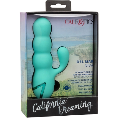 Del Mar Diva Rabbitvibrator Aqua Grün | Calex
