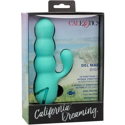 Del Mar Diva Rabbitvibrator Aqua Grün | Calex