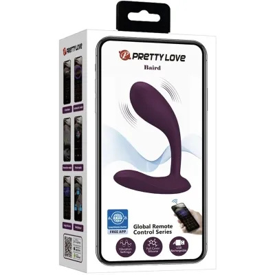 Baird G-Spot App Vibrator 12 Modes Purple | Pretty Love
