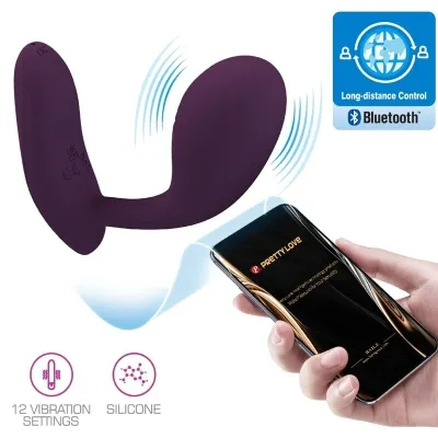 Baird G-Spot App Vibrator 12 Modes Purple | Pretty Love