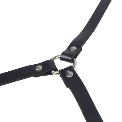 Körperharness Aus Leder Schwarz – Subblime