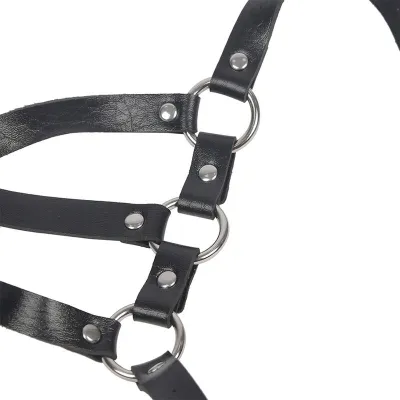 Körperharness Verstellbare Riemen Leder Schwarz – Subblime