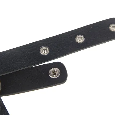 Chest Harness Leather Chains Black Os – Sublime