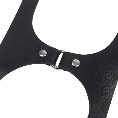 Ganzkörperharness Mit Lederschnallen Schwarz – Subblime