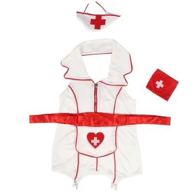 Sexy Krankenschwester Kostüm Kleid L/Xl – Subblime
