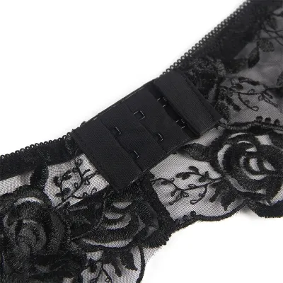 3-piece set with floral print, black, S/M – Subblime