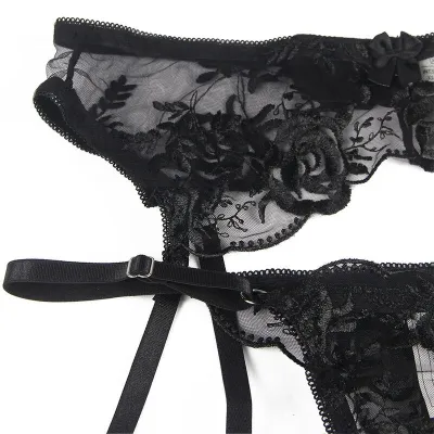 3-piece set with floral print, black, L/XL – Subblime