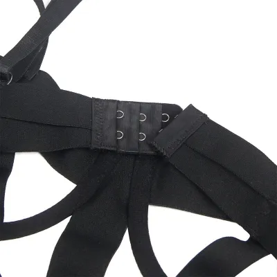 Sexy Bodysuit with Cutouts, Black, S/M – Subblime