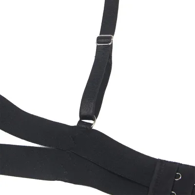 Sexy Bodysuit with Cutouts, Black, S/M – Subblime