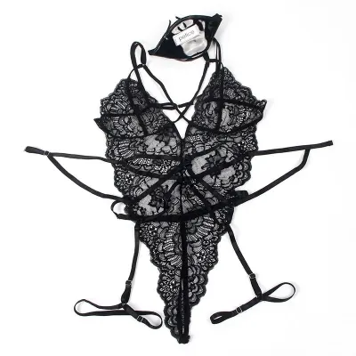Spitzenbody Polizeikostüm Schwarz L/Xl – Subblime