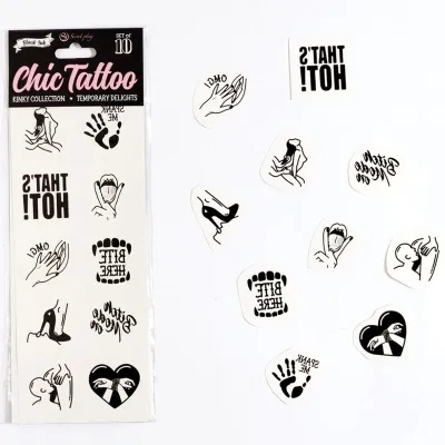 10 Temporäre Tattoos Der Kinky Collection – Secret Play