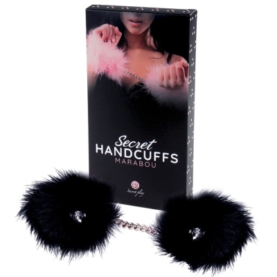 Handschellen Mit Federn Schwarz | Secret Play