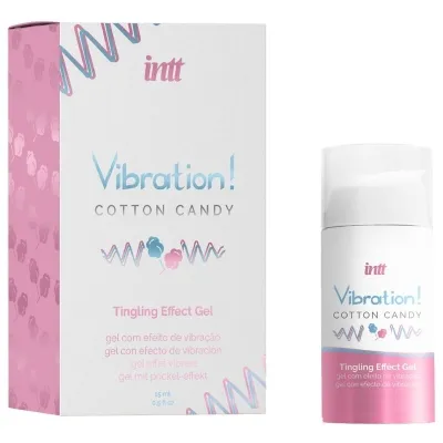Kraftvolles Vibratorgel Zuckerwatte 15ml – Intt