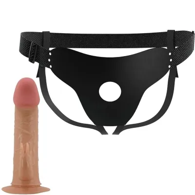 Mavis Harness Universal Slip Mit Dildo 19cm Natur – Pretty Love