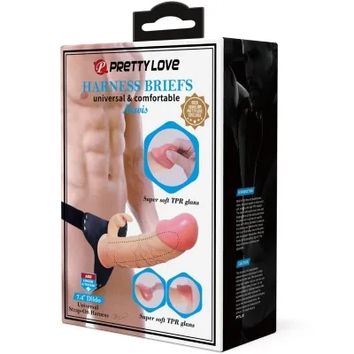 Mavis Harness Universal Slip Mit Dildo 19cm Natur – Pretty Love