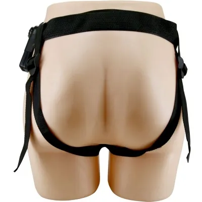 Marion Harness Universal Slip With Vibrating Dildo 19cm Brown – Pretty Love