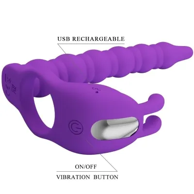 Blackney Penisringe Mit Vibrator-Plug – Pretty Love