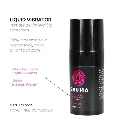 Flüssiger Vibrator Ultra Sliding Bubblegum 15ml – Bruma