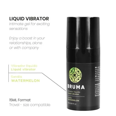 Flüssiger Vibrator Ultra Gleitende Wassermelone 15ml – Bruma
