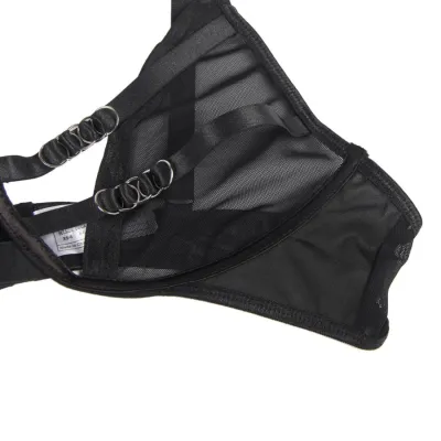 2-piece set consisting of a transparent bra and S/M shoes – Subblime