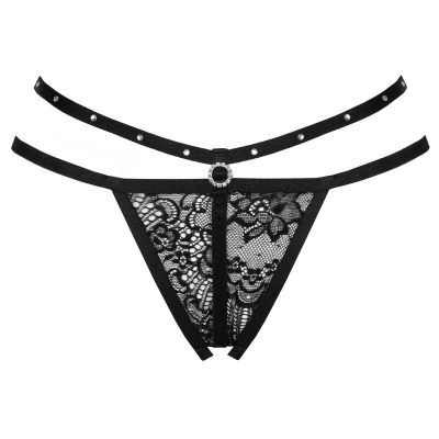 Nomade Tanga Ouvert Schwarz | Livco Corsetti Fashion