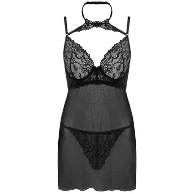 Binella Set Babydoll + Tanga Schwarz – Livco Corsetti Fashion