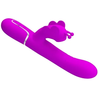 Rabbitvibrator 4 In 1 Schmetterling Fuchsia | Pretty Love