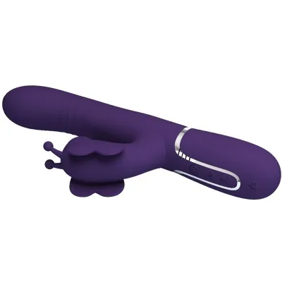 Kaninchenvibrator 4 In 1 Schmetterling Lila | Pretty Love