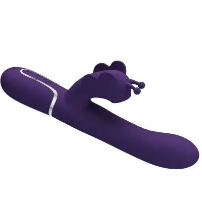 Kaninchenvibrator 4 In 1 Schmetterling Lila | Pretty Love