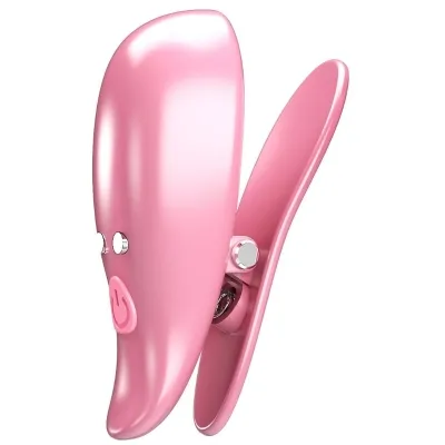 Leaf Vibrierende Nippelklemmen Rosa – Pretty Love