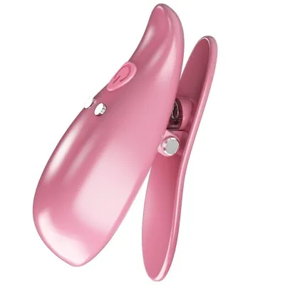 Leaf Vibrierende Nippelklemmen Rosa – Pretty Love
