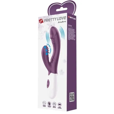 Butterfly Kiss Rabbit Vibrator & G-Spot Stimulator Lila | Pretty Love