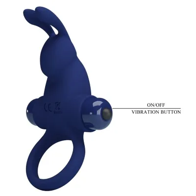 Jiro Rabbit Ring with Vibration Blue – Pretty Love