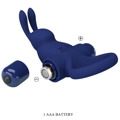 Jiro Rabbit Ring with Vibration Blue – Pretty Love