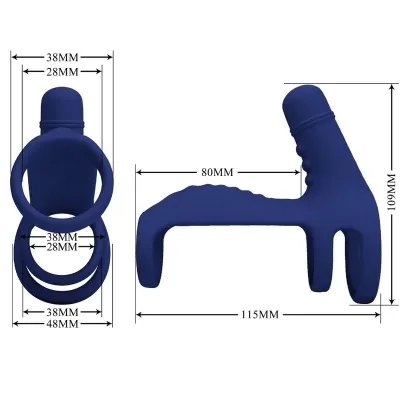Elish Vibration Ring with Extension Blue – Pretty Love