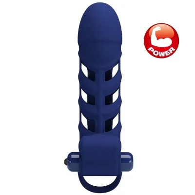 Altaf Vibratorring Mit Silikonhülle Blau – Pretty Love