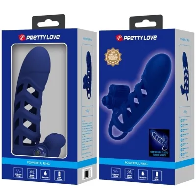 Altaf Vibratorring Mit Silikonhülle Blau – Pretty Love