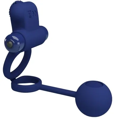 Remington Doppelvibrationsring Mit Stecker Blau – Pretty Love
