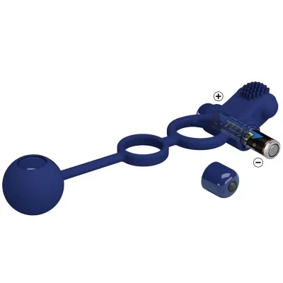 Remington Doppelvibrationsring Mit Stecker Blau – Pretty Love