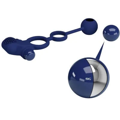 Remington Doppelvibrationsring Mit Stecker Blau – Pretty Love