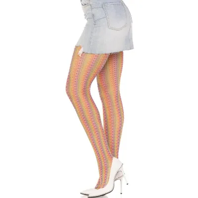 Multicolored Crochet Stockings – Leg Avenue