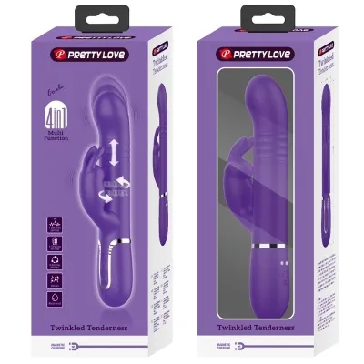 Coale Rabbit Vibrator 4 In 1 Purple | Pretty Love