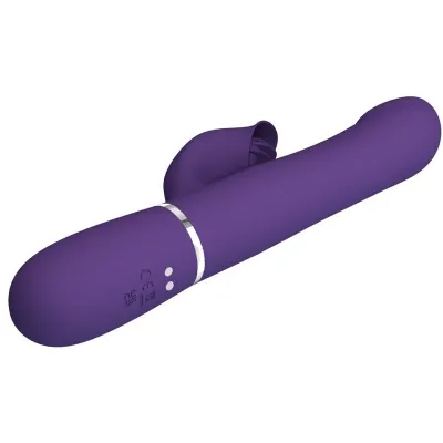 Zalin Rabbit Vibrator Beads 4 In 1 Purple | Pretty Love