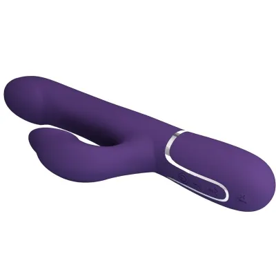 Zalin Rabbit Vibrator Beads 4 In 1 Purple | Pretty Love