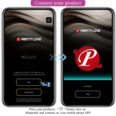 Hector Elektroschockvibrator App Violett | Pretty Love