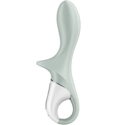 Air Pump Booty 3 Inflatable Anal Vibrator Gray Green | Satisfyer