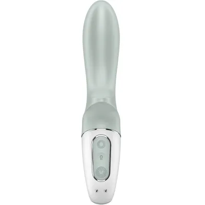 Air Pump Booty 3 Inflatable Anal Vibrator Gray Green | Satisfyer