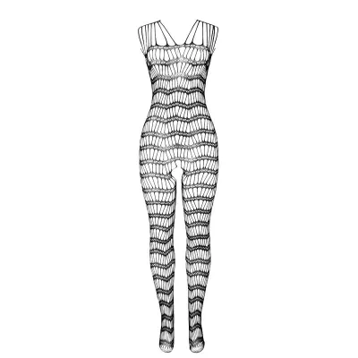 Mesh Bodystocking Without Crotch with Shoulder Straps Black – Subblime